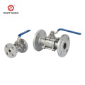 3-PC flange end ball valve